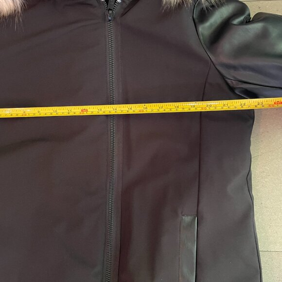 DKNY faux fur-trimmed down-filled jacket coat - New with Tags - Large - Picture 14 of 15